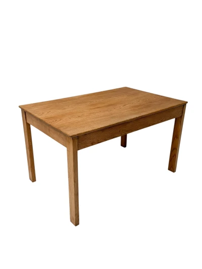 Art Deco Dining Table by J.A. Muntendam, Solid Oak, 1920s Dutch Design